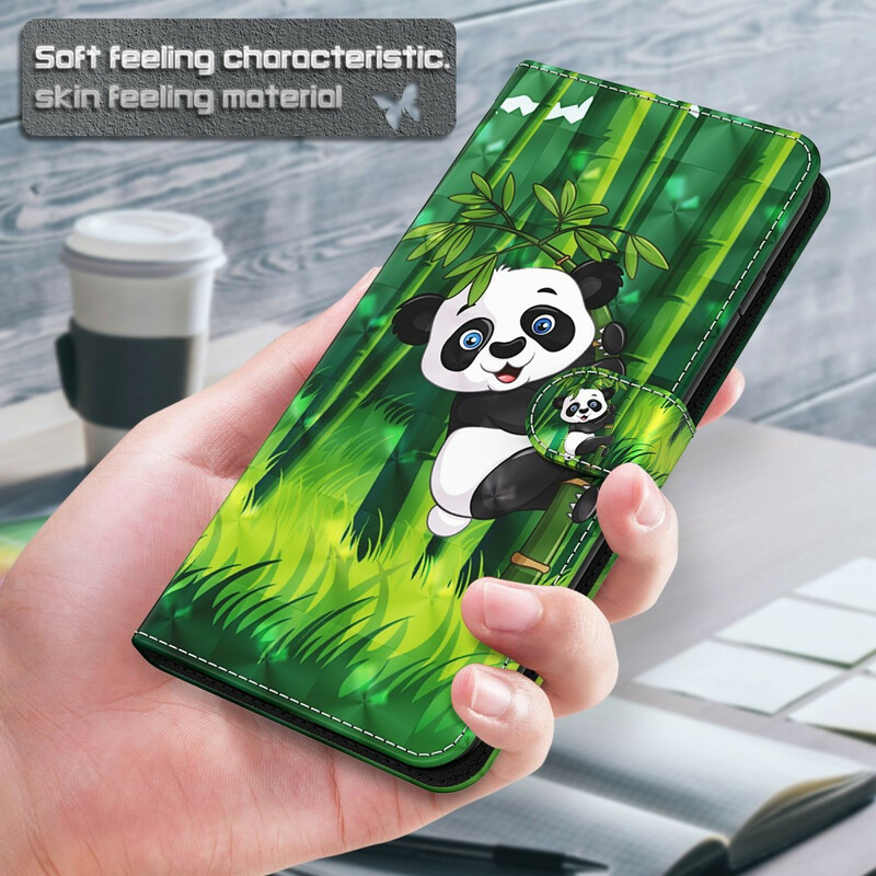 Kotelo iPhone 13 Pro Panda ja Bambu -puhelimelle