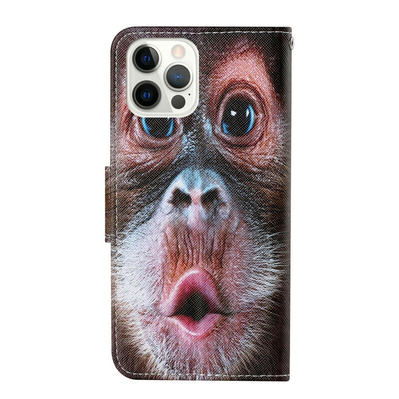 iPhone 13 Pro Kotelo Apina, jossa kiinnityslenkki