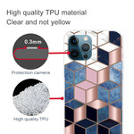 iPhone 13 Pro marmorikotelo muuttuva geometrinen