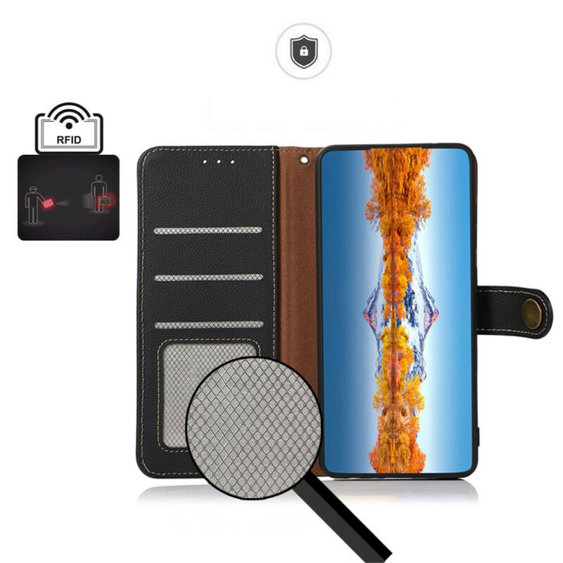 iPhone 13 Pro Aito nahka Kotelo KHAZNEH RFID iPhone 13 Pro Aito nahka Kotelo KHAZNEH RFID