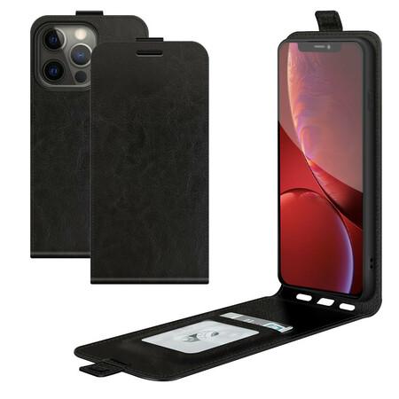 iPhone 13 Pro Nahkatehostekotelo Pystysuora läppä