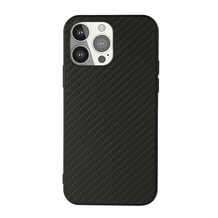 iPhone 13 Pro Kotelo Nahkatehoste Hiilikuitu tekstuuri