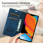 Flip Cover iPhone 13 Pro Style nahka ompelemalla magneettilukko