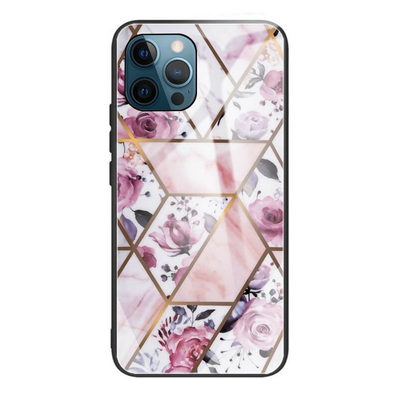 Kotelo iPhone 13 Pro Max Marble Geometry karkaistu lasi