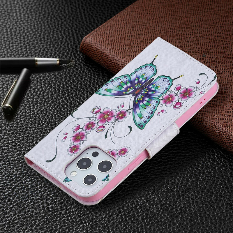 Kotelo iPhone 13 Pro Max Incredible Butterflies -puhelimeen