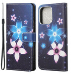 Kotelo iPhone 13 Lunar Flowers kanssa Lanyard