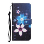 Kotelo iPhone 13 Lunar Flowers kanssa Lanyard