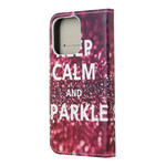 Kotelo iPhone 13:lle Keep Calm and Sparkle (Pysy rauhallisena ja säihkyä)