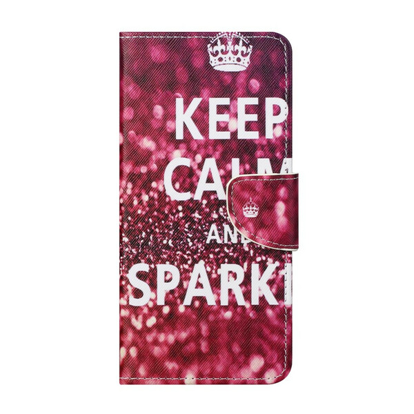 Kotelo iPhone 13:lle Keep Calm and Sparkle (Pysy rauhallisena ja säihkyä)