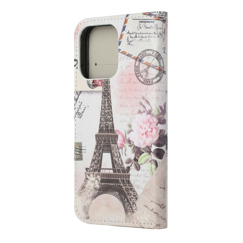 iPhone 13 Retro Eiffel-tornin kotelo