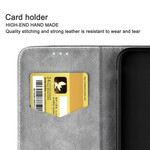 Flip Cover iPhone 13 Pro Max kaksivärinen nahkavaikutelma
