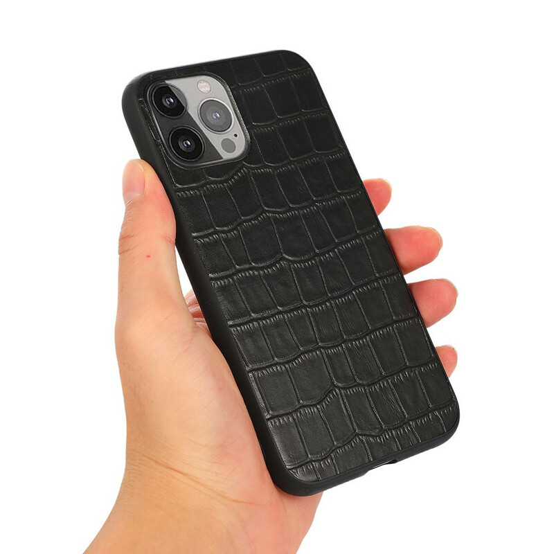 iPhone 13 Pro Max aito nahka kotelo krokotiili tekstuuri