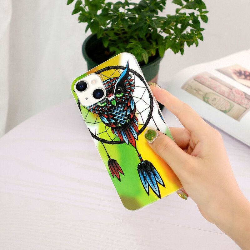 iPhone 13 Dreamcatcher Owl Fluoresoiva asia