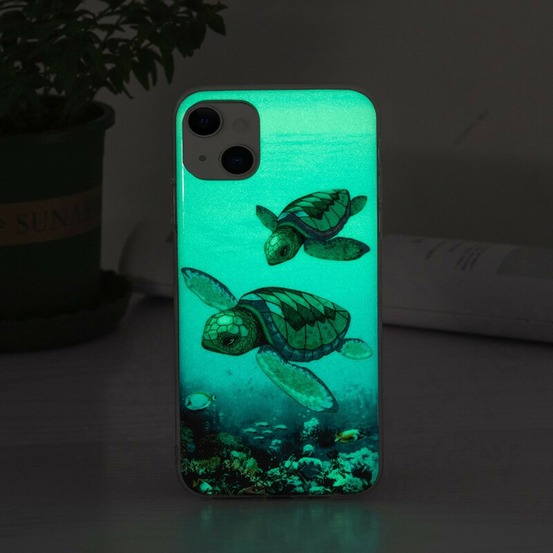 Kilpikonnat fluoresoiva iPhone 13 tapauksessa