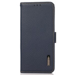 Kotelo iPhone 13 Aitoa nahkaa Litchi KHAZNEH