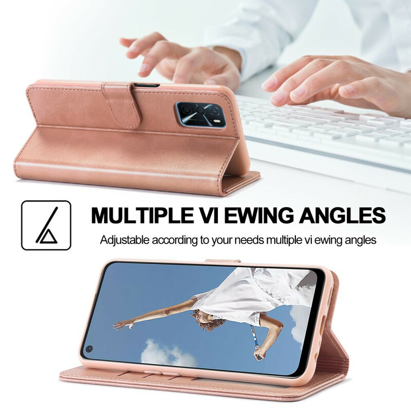 Oppo A16 / A16s LC.IMEEKE Nahkaefektikotelo