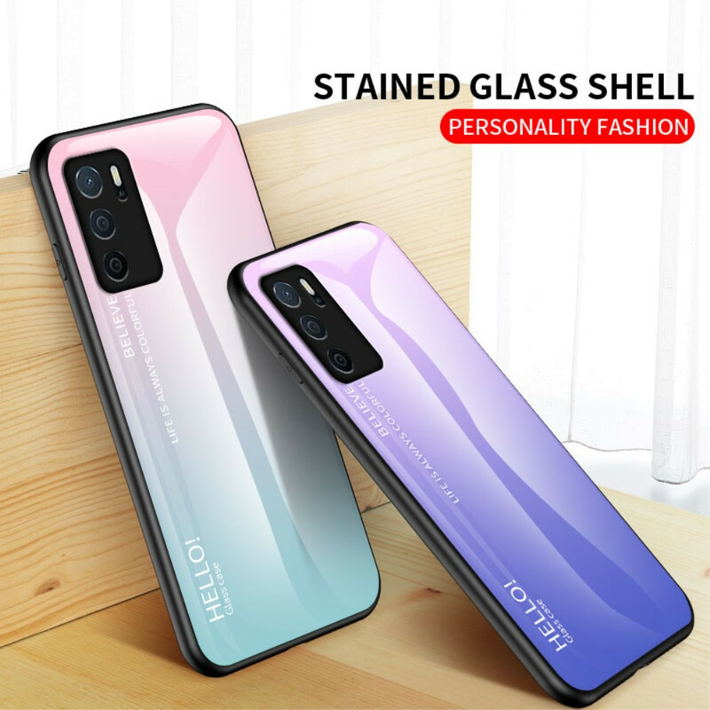 Oppo A16 / A16s karkaistu lasi Case Hello