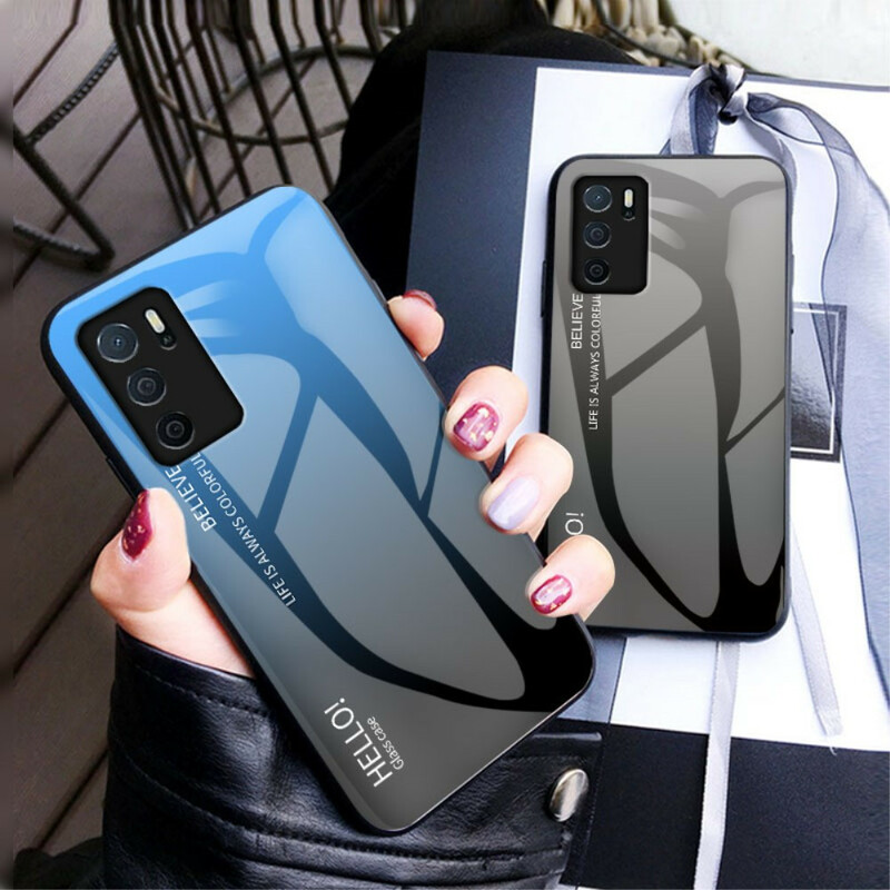 Oppo A16 / A16s karkaistu lasi Case Hello