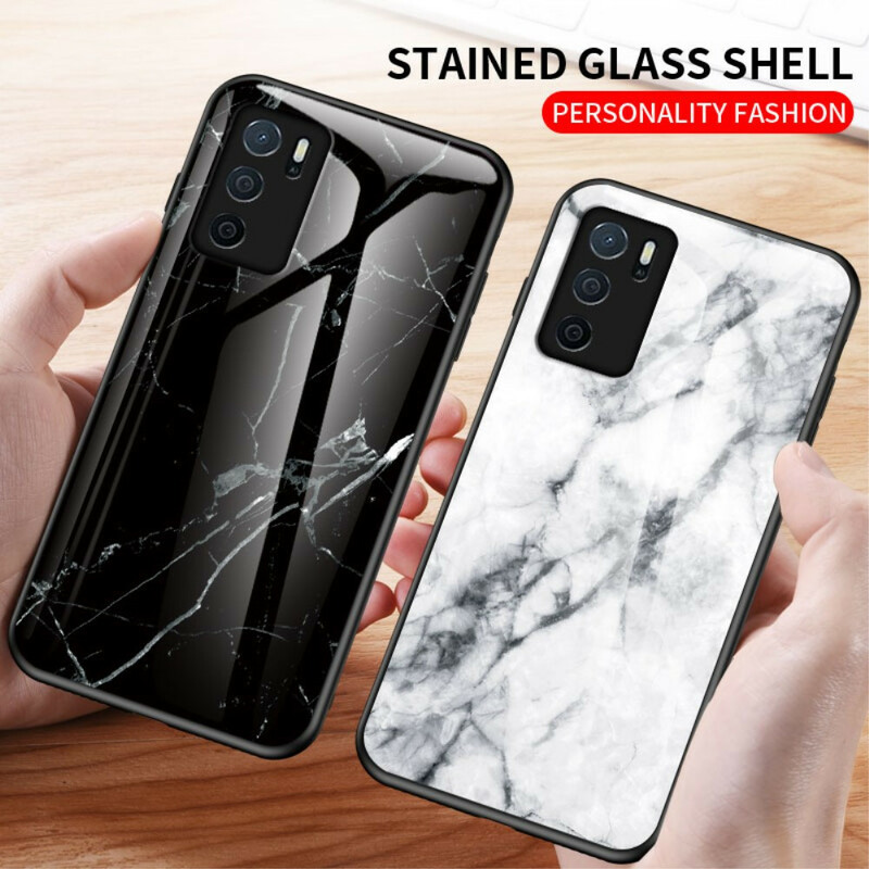 Oppo A16 / A16s Marble Colors karkaistu lasi asia