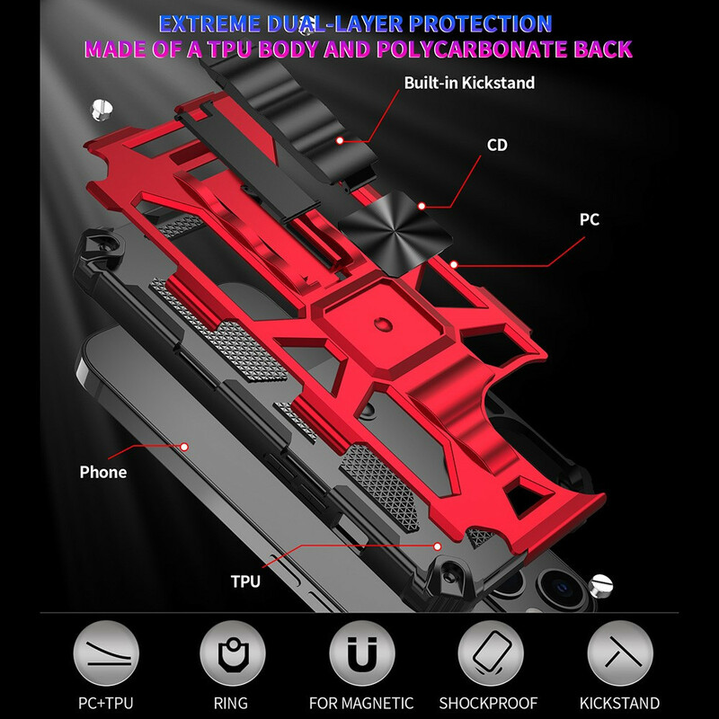 iPhone 13 Irrotettava sotilaskäyttöön kestävä kotelo