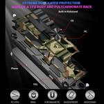 iPhone 13 Camouflage Case Irrotettava jalusta