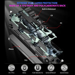 iPhone 13 Camouflage Case Irrotettava jalusta