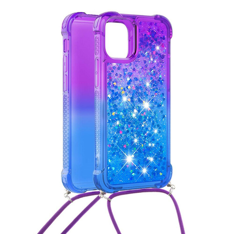 iPhone 13 Silikoni Glitter & String Case