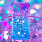 iPhone 13 Silikoni Glitter & String Case
