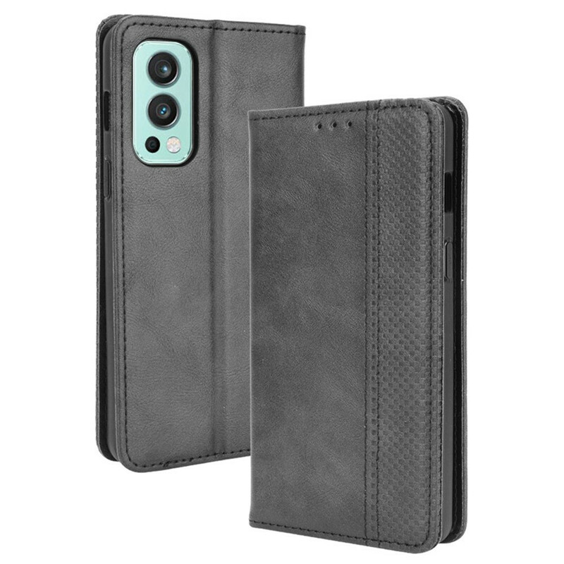 Flip Cover OnePlus Nord 2 5G Nahkatehoste Vintage Tyylikäs