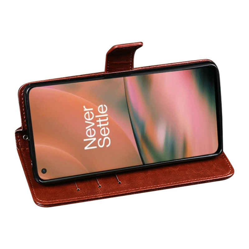 OnePlus Nord 2 5G keinonahkainen kotelo IDEWEI