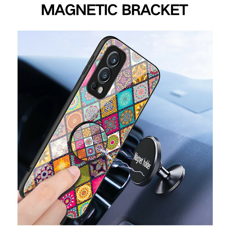 OnePlus Nord 2 5G Magneettinen Patchwork Case