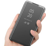 Näytä kansi OnePlus Nord 2 5G peili ja keinonahkainen nahka