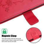 Kotelo iPhone 13 Perhoset ja kukat, joissa on kaulanauha