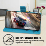 Kotelo iPhone 13 Perhoset ja kukat, joissa on kaulanauha