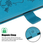 Kotelo iPhone 13 Perhoset ja kukat, joissa on kaulanauha