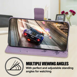 Kotelo iPhone 13 Perhoset ja kukat, joissa on kaulanauha