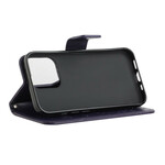 Kotelo iPhone 13 puu ja pöllöt, jossa kaulanauha