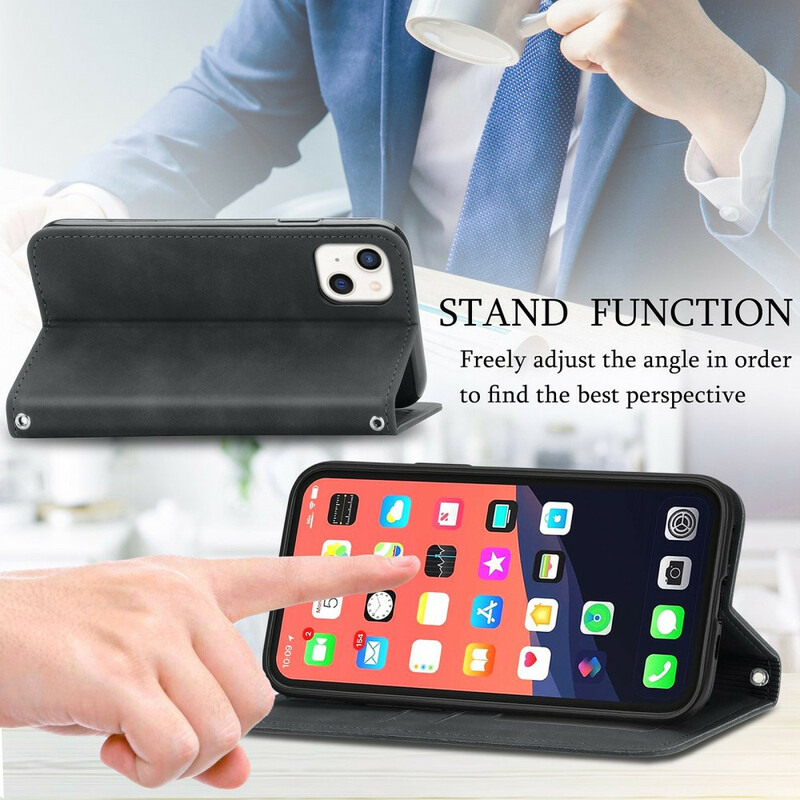 Flip Cover iPhone 13 Skin-Touch suunnittelu