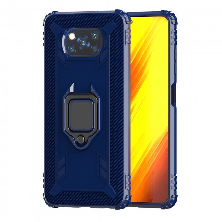 Poco X3 / X3 Pro / X3 NFC rengas ja hiilikuitukotelo