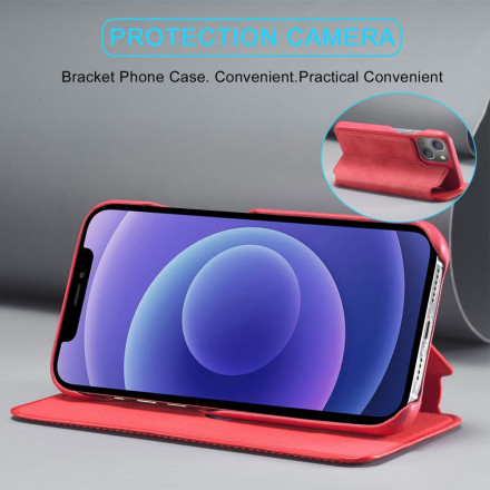 Flip Cover iPhone 13 Nahka Effect Yksinkertainen LC.IMEEKE