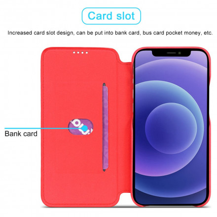 Flip Cover iPhone 13 Nahka Effect Yksinkertainen LC.IMEEKE