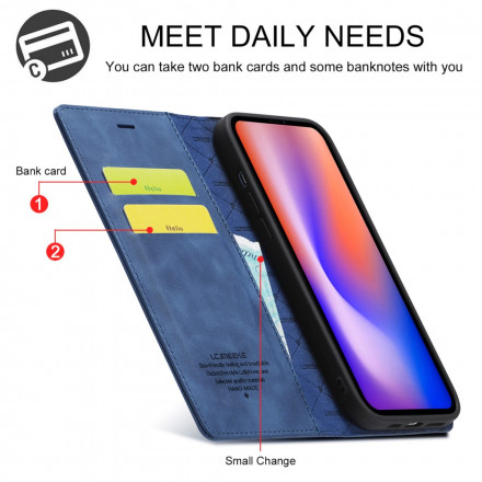 Flip Cover iPhone 13 LC.IMEEKE Nahkaefekti