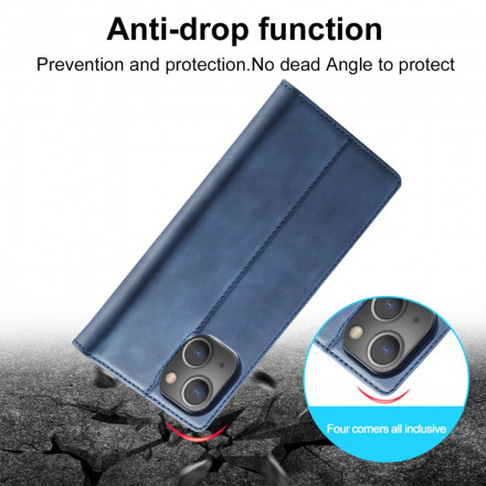 Flip Cover iPhone 13 LC.IMEEKE Nahkaefekti