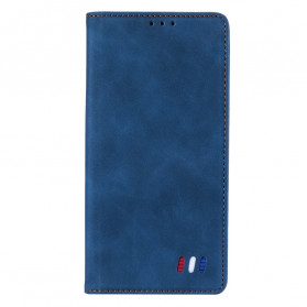 Flip Cover iPhone 13 Style Nahka Tricolour