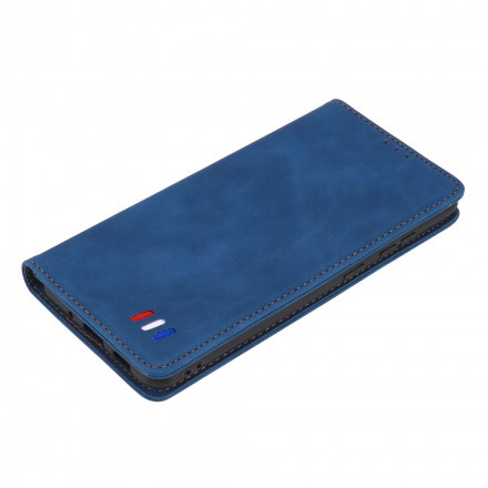 Flip Cover iPhone 13 Style Nahka Tricolour