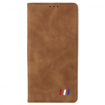 Flip Cover iPhone 13 Style Nahka Tricolour