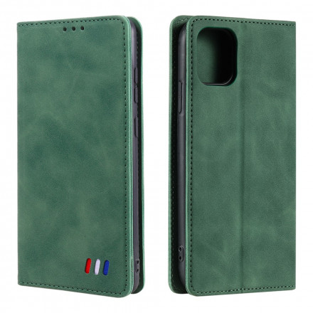 Flip Cover iPhone 13 Style Nahka Tricolour