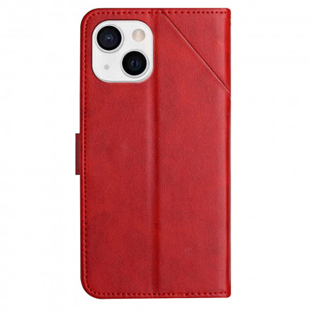 iPhone 13 nahkainen geometrinen hihna kotelo