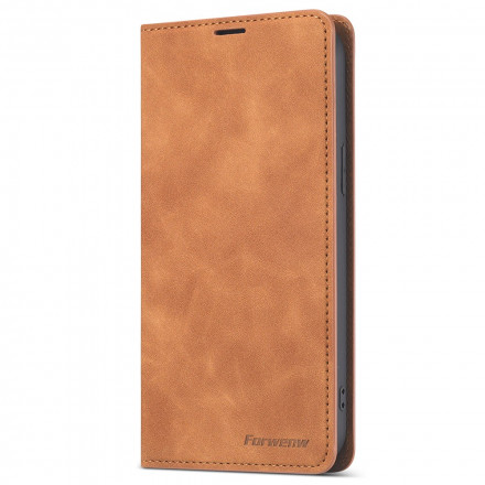 Flip Cover iPhone 13 Nahka Effect FORWENW Flip Cover iPhone 13 Nahka Effect FORWENW