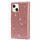 Kotelo iPhone 13 Glitter lompakko vetoketju